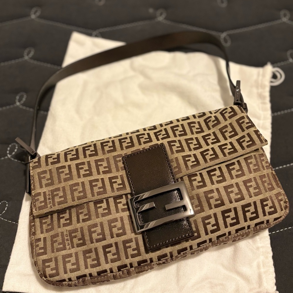 Fendi Zucca Baguette Bag